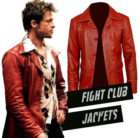 fight club leather jacket replica|brad pitt fight club jacket.